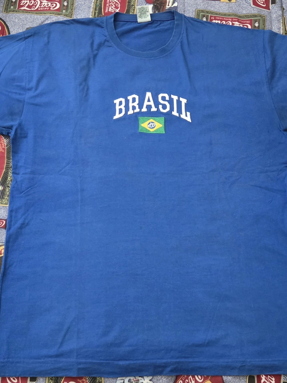 Brasil Crewneck T-Shirt - Blue